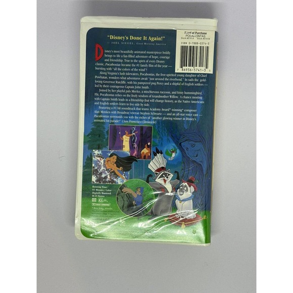 Pocahontas (VHS, 1996) - Picture 3 of 3